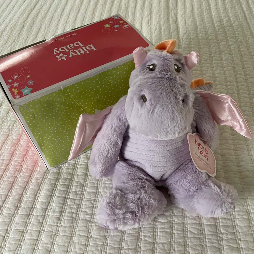 American Girl “Bitty Baby “ Purple Dragon NIB